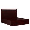 Picture of Anniston Transitional Style Solid Mahogany Wood Storage Platform Bed