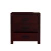 Picture of Anniston Transitional Style Solid Mahogany Wood 3 Drawer Nightstand