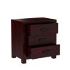 Picture of Anniston Transitional Style Solid Mahogany Wood 3 Drawer Nightstand