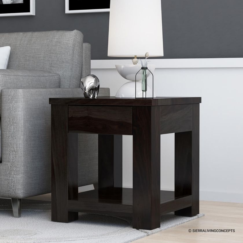 Picture of Glencoe Solid Wood Contemporary Style Square End Table
