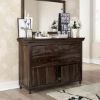 Picture of Jerold Modern Rustic Solid Hardwood 6 Drawer Dresser