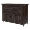 Picture of Jerold Modern Rustic Solid Hardwood 6 Drawer Dresser