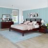 Picture of Andalusia Contemporary Mahogany Wood 4 Piece Bedroom Set