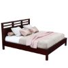 Picture of Andalusia Contemporary Solid Mahogany Wood Platform Bed Frame