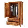 Picture of Healdsburg Farmhouse Solid Wood Large Wardrobe Armoire With Drawers
