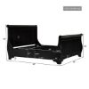 Picture of Majorca Contemporary Solid Wood Platform Sleigh Bed