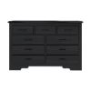 Picture of Majorca Contemporary Solid Wood 9 Drawer Double Dresser