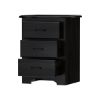 Picture of Majorca Contemporary  Solid Wood 3 Drawer Nightstand