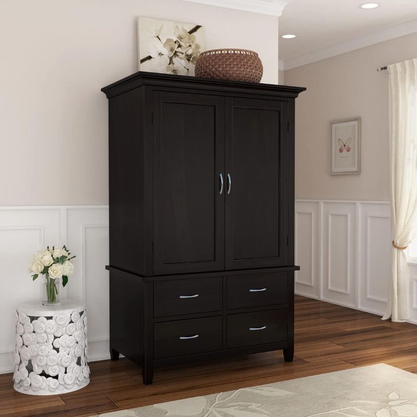 Picture of Magaluf Solid Wood Bedroom Armoire With Drawers
