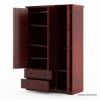 Picture of Carina Modern Solid Mahogany Wood Large Clothing Armoire Wardrobe