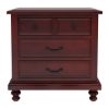 Picture of Iowa Traditional Style Solid Mahogany Wood 4 Piece Bedroom Set
