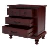 Picture of Iowa Traditional Style Solid Mahogany Wood 4 Piece Bedroom Set