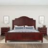 Picture of Iowa Traditional Style Mahogany Wood Platform Bed Frame