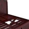 Picture of Iowa Traditional Style Mahogany Wood Platform Bed Frame