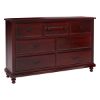 Picture of Iowa Traditional Style Mahogany Wood 7 Drawer Dresser