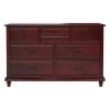 Picture of Iowa Traditional Style Mahogany Wood 7 Drawer Dresser
