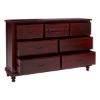 Picture of Iowa Traditional Style Mahogany Wood 7 Drawer Dresser