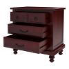 Picture of Iowa Traditional Style Mahogany Wood 3 Drawer Nightstand