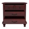 Picture of Iowa Traditional Style Mahogany Wood 3 Drawer Nightstand