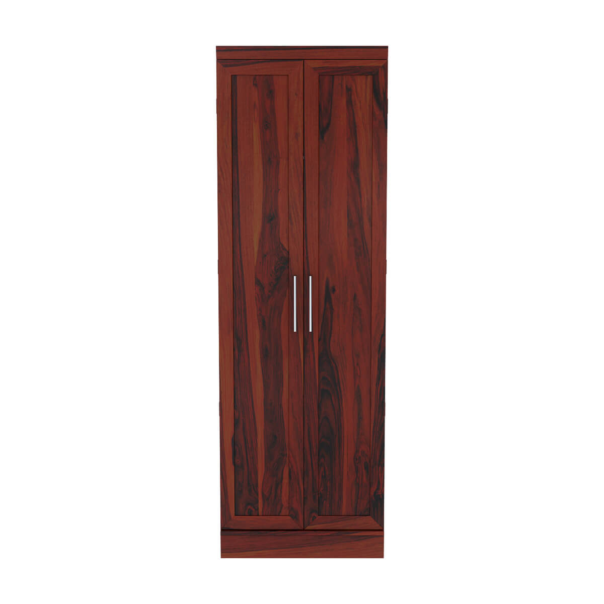 Morna Solid Teak Wood Clothing Armoire Wardrobe with Removal Shelves.