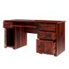 Picture of Poston Rustic Solid Wood 4 Drawer 62 Inch Large Home Office Computer Desk