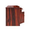 Picture of Poston Rustic Solid Wood 4 Drawer 62 Inch Large Home Office Computer Desk