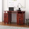 Picture of Picacho Solid Wood Home Office Computer Desk With Keyboard Tray