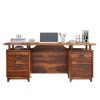 Picture of Hondah Rustic Solid wood 70 Inch Large Home Office Modern Executive Desk