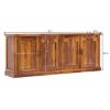 Picture of Benbow Rustic Solid Wood Extra Long Sideboard with Storage
