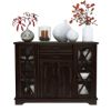 Picture of Calpella Solid Wood Glass Door Rustic Sideboard with Drawer