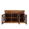 Picture of Chester Solid Wood Grid Door 3 Drawer Rustic Sideboard