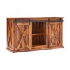 Picture of Centerville Solid Wood Sliding Door Rustic Sideboard