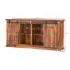 Picture of Nobleton Rustic Solid Wood Sliding Door Long Sideboard Buffet