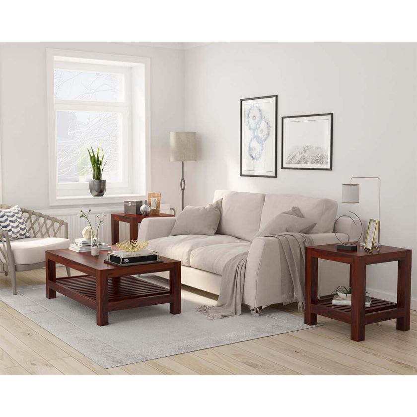 Picture of Portland Contemporary 2 Tier Coffee Table and End Table Set