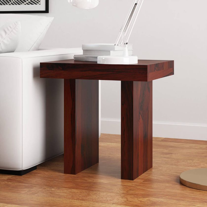 Picture of Jayton Contemporary Rustic Solid Wood End Table