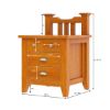 Picture of Longport Traditional Style Mahogany Wood 4 Drawer Nightstand