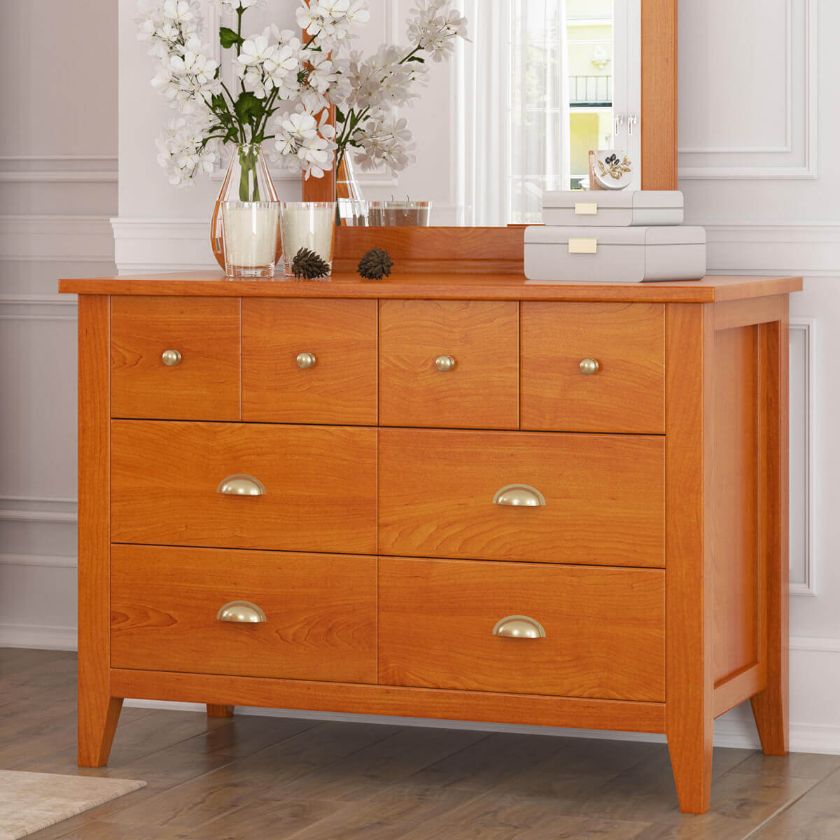 Picture of Longport Traditional Style Mahogany Wood 8 Drawer Dresser