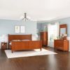 Picture of Delanson Solid Mahogany Wood 6 Piece Bedroom Set