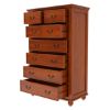 Picture of Delanson Solid Mahogany Wood 6 Piece Bedroom Set