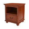 Picture of Delanson Solid Mahogany Wood 1 Drawer Nightstand