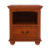 Picture of Delanson Solid Mahogany Wood 1 Drawer Nightstand