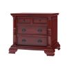 Picture of Cayuta Traditional Style Solid Mahogany Wood 4 Drawer Nightstand