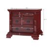 Picture of Cayuta Traditional Style Solid Mahogany Wood 4 Drawer Nightstand