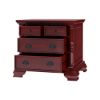 Picture of Cayuta Traditional Style Solid Mahogany Wood 4 Drawer Nightstand