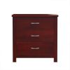 Picture of Amenia Solid Mahogany Wood 3 Drawer Nightstand