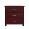 Picture of Amenia Solid Mahogany Wood 3 Drawer Nightstand