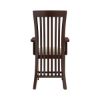 Picture of Tannersville Solid Mahogany Wood Upholstered Dining Chair w Arms