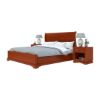 Picture of Duanesburg Solid Mahogany Wooden Sleigh Style Platform Bed