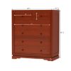 Picture of Duanesburg Solid Mahogany Wood 6 Drawer Vertical Dresser
