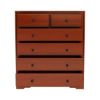 Picture of Duanesburg Solid Mahogany Wood 6 Drawer Vertical Dresser